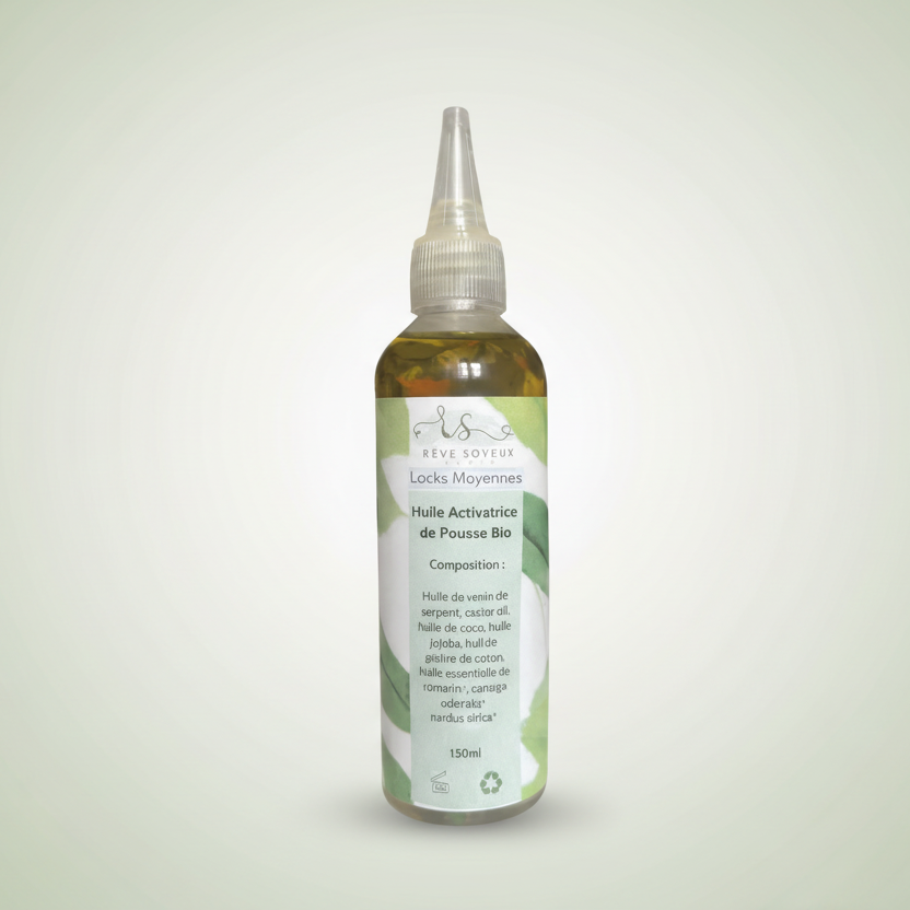Huile Activatrice de Pousse  Locks Moyennes | Rêve Soyeux