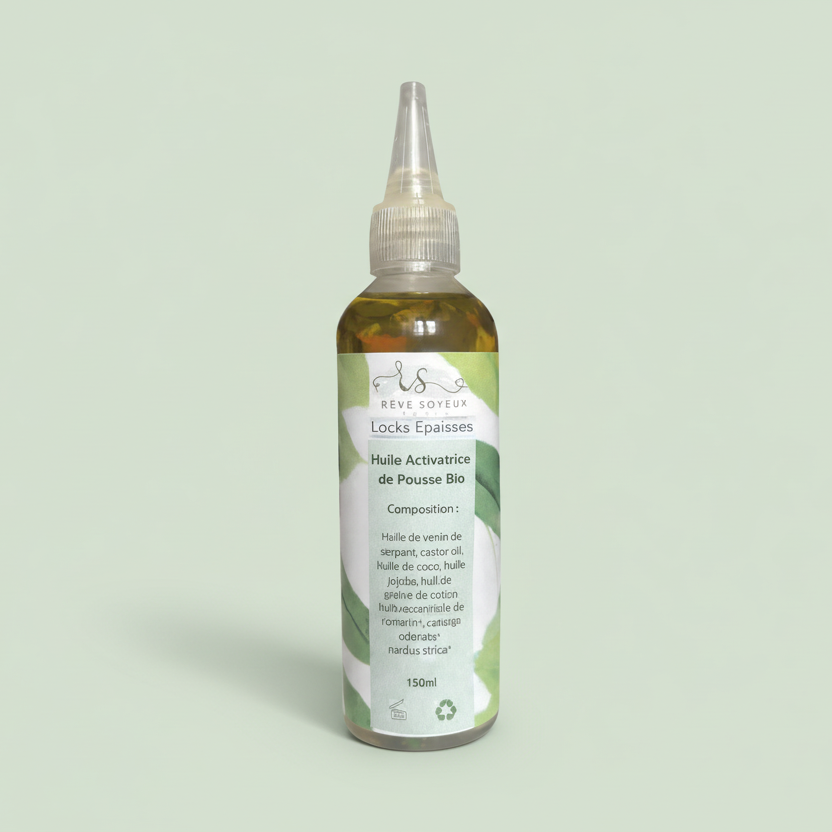 Huile Activatrice de Pousse Locks Épaisses | Rêve Soyeux
