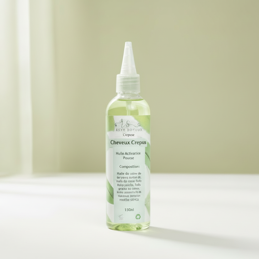 Huile Activatrice de Pousse Cheveux Crépu | Rêve Soyeux