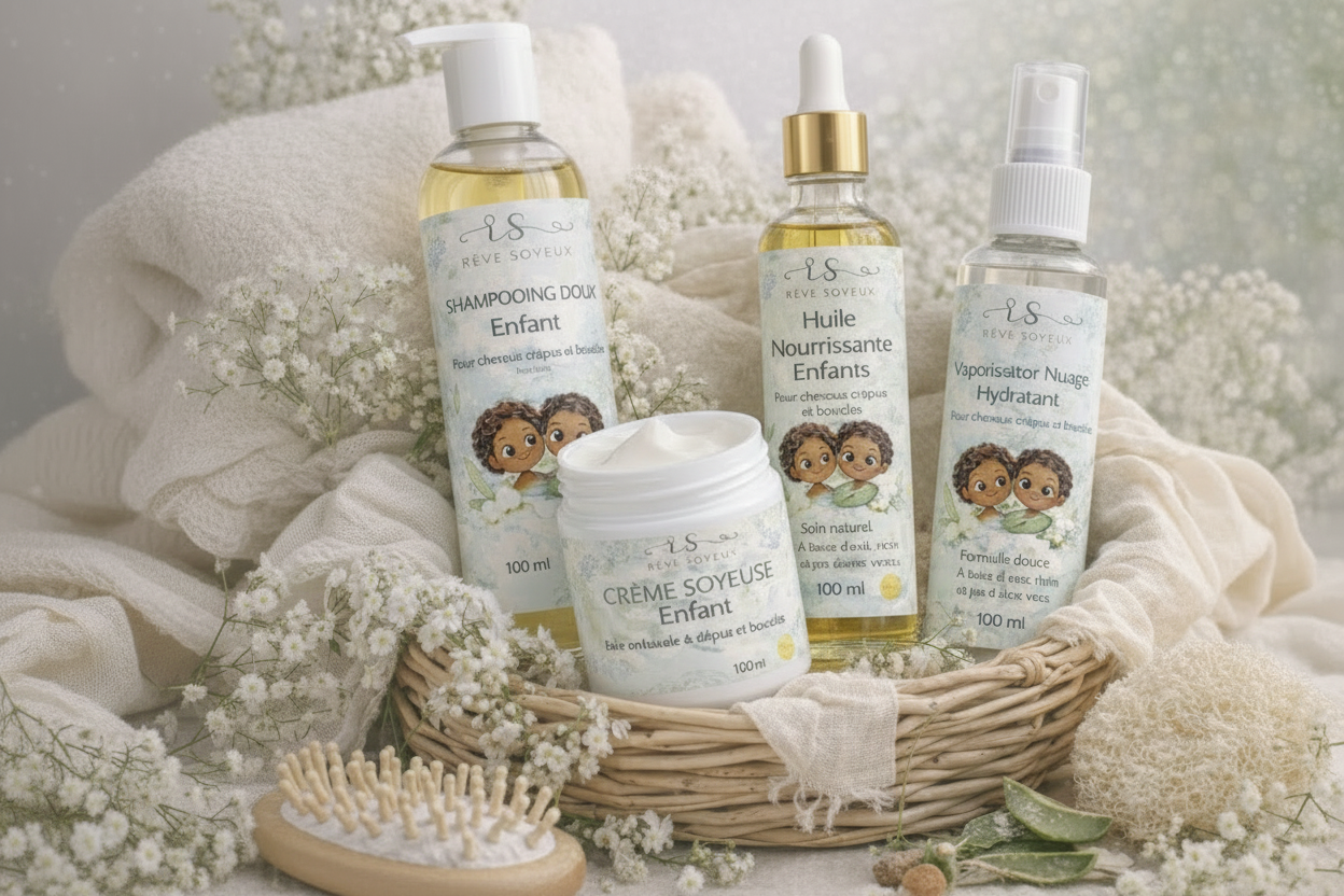 Kit Enfants Cheveux Crépus/ Bouclés | Rêve Soyeux