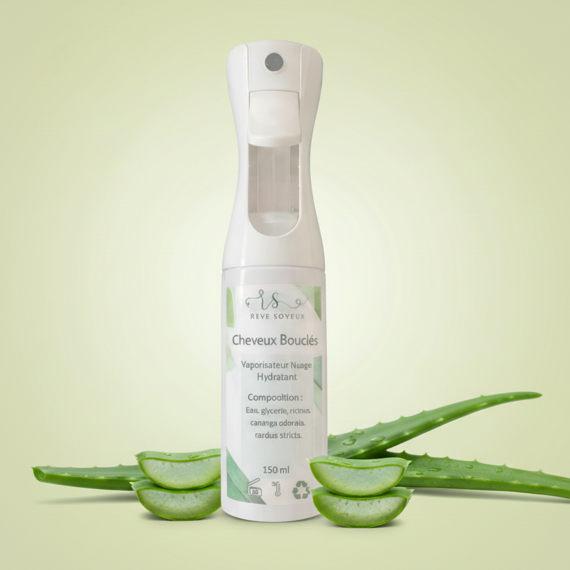 Vaporisateur Cheveux Bouclés Hydratant à l’Aloe Vera | Rêve Soyeux